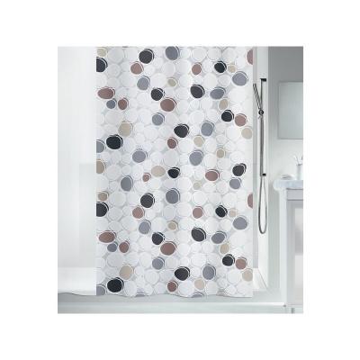 SPIRELLA  PEVA Rideau de Douche PEVA Dido 180x200cm Gris & Marron