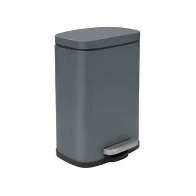 SPIRELLA  Poubelle &agrave; p&eacute;dale Acier AKIRA 5L Noir Mat