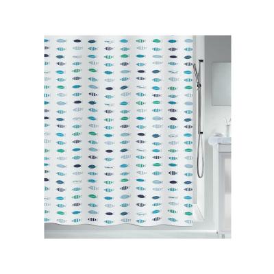 SPIRELLA  - Rideau de douche Polyester santarina 180x200cm Bleu - Bleu
