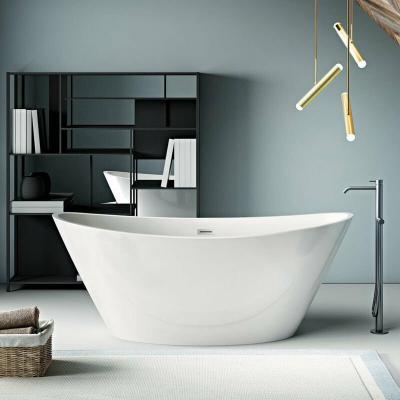 Baignoire &icirc;lot design BRIGHTON 170 cm, avec vidage inclus Noir