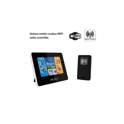 OPTEX Station meteo wifi couleur avec sonde exterieure ecran 125 x 80mm