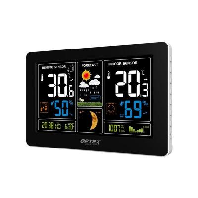 OPTEX  Station M&eacute;t&eacute;o Noir Capteur Ext&eacute;rieur avec Chargeur USB