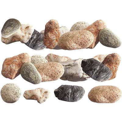 PLAGE 2 Autocollants D&eacute;coratifs 30x21cm - Stickers Photos Frise de Galets - D&eacute;coration Murale Int&eacute;rieure - D&eacute;cor Murs et Plafonds x2 - Id&eacute;e Cadeau Originale 