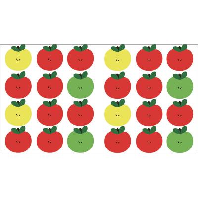 PLAGE Sticker d&eacute;coratif autocollant, pommes pour diy et personnalisation objets, x2, 15 cm X 18,5 cm
