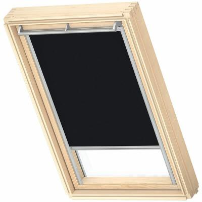 VELUX Store fen&ecirc;tre de toit  occultant manuel noir DKL C02, cadre gris