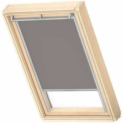 VELUX Store fen&ecirc;tre de toit  occultant manuel gris DKL M04, cadre gris