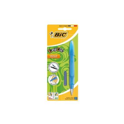 BIC Stylo-plume EasyClic + une cartouche d'encre bleue