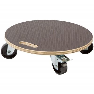 NORTENE Support &agrave; roulettes ""Flora Roll Strong"" - 40 cm - bois tr&egrave;s r&eacute;sistant