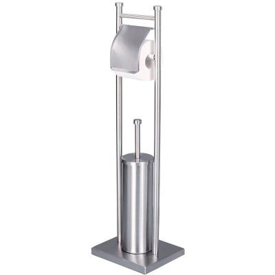 ZELLER Support de salle de bain pour brosse WC et papier, 2 en 1, 