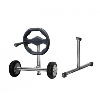 KOKIDO Support Enrouleur de B&acirc;che  Thor 59x72 cm avec Roues Incluses