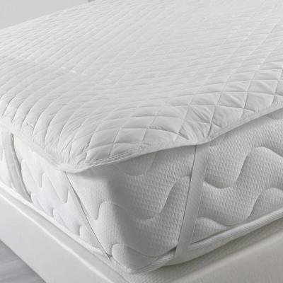  Surmatelas avec &eacute;lastiques - Blanc - 90 x 190 cm