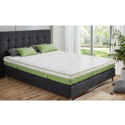 SAMPUR Surmatelas &agrave; m&eacute;moire de forme et fibres de bambou 140x190 cm