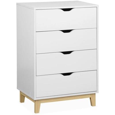 Commode blanche scandinave, 4 tiroirs - Floki sweeek