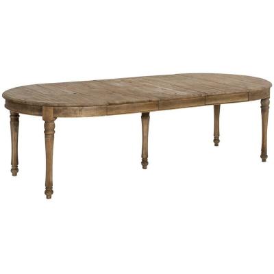 Made In Meubles - Table &agrave; manger avec allonges en bois recycl&eacute; Garance