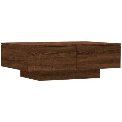 Vidaxl table basse ch&ecirc;ne marron 90x60x31 cm bois d'ing&eacute;nierie