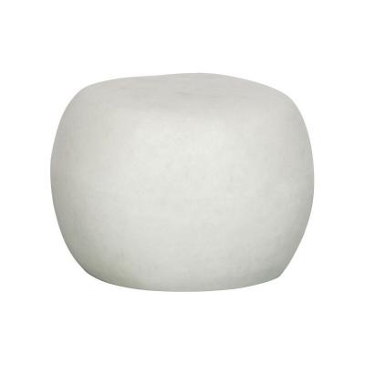 Table d'appoint en Fibre d'Argile - Blanc - 35x&Oslash;50 - Pebble - Blanc