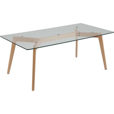 Beliani - Table basse - table d'appoint en verre - HUDSON