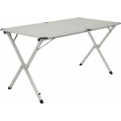 CAMPFEUER  - Table de camping en aluminium pour 4 personnes 140 x 70 x 70 cm pliable, rabattable et r&eacute;glable en hauteur
