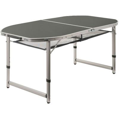 CAMPFEUER Table pour camping en aluminium pour 6 personnes 150 x 80 cm pliable et &agrave; hauteur r&eacute;glable table pliable en aluminium pour les camping, jardins et