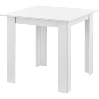 Table de forme carr&eacute;e pour 4 personnes pour salle &agrave; manger cuisine salon 80 cm blanc 03_0006232
