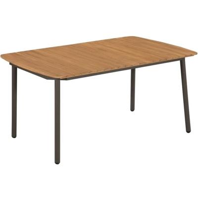 VIDAXL Table de jardin 150 x 90 x 72 cm Bois d'acacia solide et acier