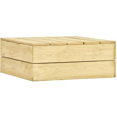 VIDAXL  - Table de jardin 75x75x31 cm Bois de pin impr&eacute;gn&eacute; Brun
