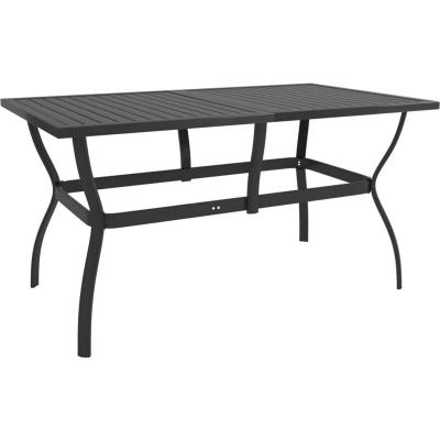 VIDAXL  - Table de jardin Anthracite 140x80x72 cm Acier Anthracite