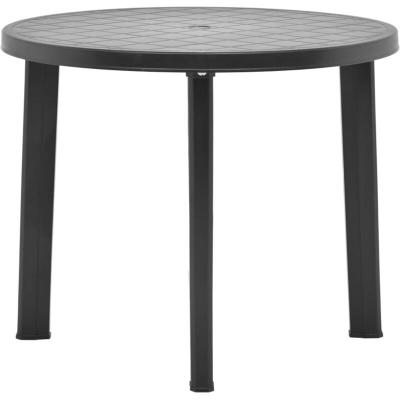VIDAXL  - Table de jardin Anthracite 89 cm Plastique Anthracite