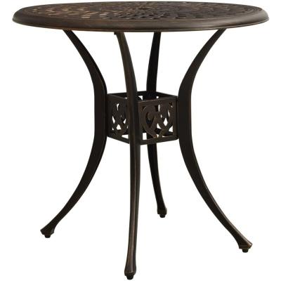 VIDAXL Table de jardin Bronze 78x78x72 cm Aluminium coul&eacute;  Bronze