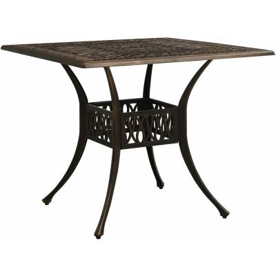 VIDAXL  - Table de jardin Bronze 90x90x73 cm Aluminium coul&eacute; Bronze