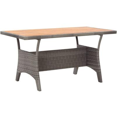 VIDAXL  - Table de jardin Gris 120x70x66 cm Bois d'acacia massif Gris