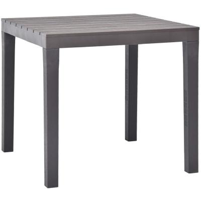 VIDAXL  - Table de jardin Moka 78x78x72 cm Plastique Caf&eacute;