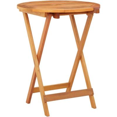 VIDAXL Table de jardin pliable &Oslash;60x75 cm Bois d'eucalyptus solide