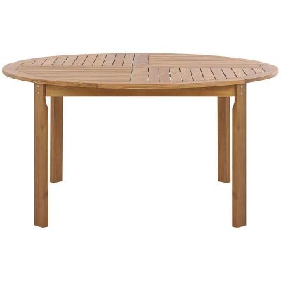 BELIANI  - Table de jardin en bois acacia clair &oslash; 150 TOLVE