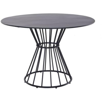 PROLOISIRS  - Table de jardin ronde en acier epoxy 110 cm Holland