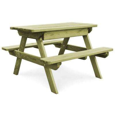 VIDAXL Table de pique-nique et bancs 90x90x58 cm Pin&egrave;de impr&eacute;gn&eacute;e