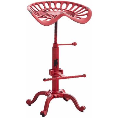CLP Tabouret de bar Butch au style industriel , Rouge