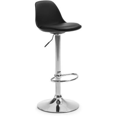 Kave Home - Tabouret Orlando-T noir hauteur 60-82 cm