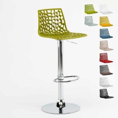 Tabouret Grand Soleil SPIDER pour bar caf&eacute; cuisine haut fixe, Couleur: Vert