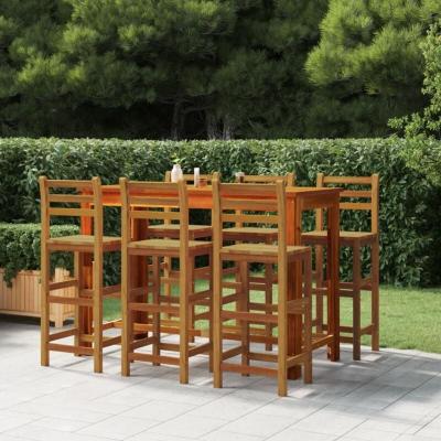 Vidaxl tabourets de bar lot de 6 bois massif d'acacia