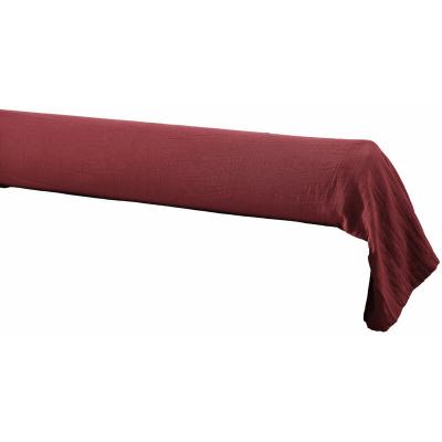 L EFFET PAPILLON L'effet Papillon - Taie de traversin Gaze de coton 85x185 cm gaia Rouge Lie de vin