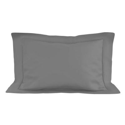 SOLEIL D OCRE Taie D'oreiller En Coton 50x75 Cm Percale Gris, Par Soleil D'ocre 