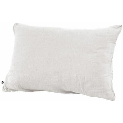 L EFFET PAPILLON L'effet Papillon - Taie d'oreiller Gaze de coton 50x70 gaia coloris Blanc Chantilly