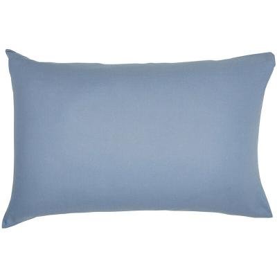 TODAY Taie d'oreiller Essential - 50 x 70+5 cm - 100% Coton uni - Denim