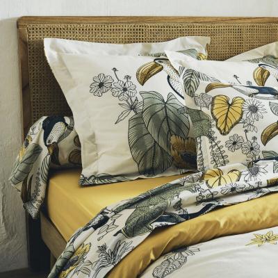 TRADILINGE Taie d'oreiller coton brut Toco Vert  50 x 70 cm