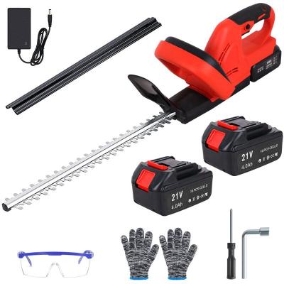 MAGICFOX Taille-haies sans fil - 2 batteries 21V- Taille Haie Electrique 48cm  2 Poign&eacute;es et Garde Robuste et L&eacute;ger pour Haies et Buissons 