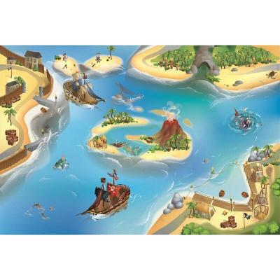 GENERIQUE Achoka - Tapis de jeu int&eacute;rieur Pirate 150x100cm