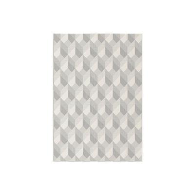  Tapis Design Essenza Gr&egrave;ge - Cubes 3D - 120 x 170 cm