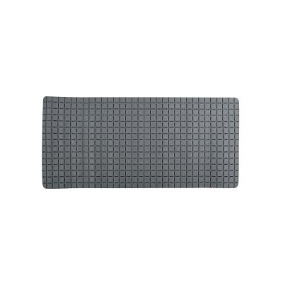 MSV Tapis Fond de baignoire antid&eacute;rapant Caoutchouc QUADRO 36x76cm Gris