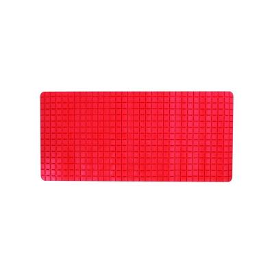 MSV Tapis Fond de baignoire antid&eacute;rapant Caoutchouc QUADRO 36x76cm Rouge